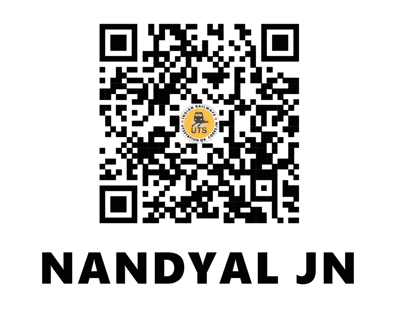UTS QR Code for NANDYAL JN - NDL (SC - ANDHRA PRADESH)